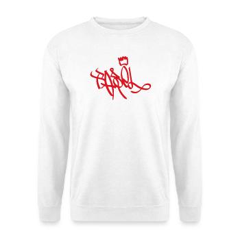 Royal Graffiti Ecriture Bâle - Sweat-shirt Unisexe - blanc - Devant