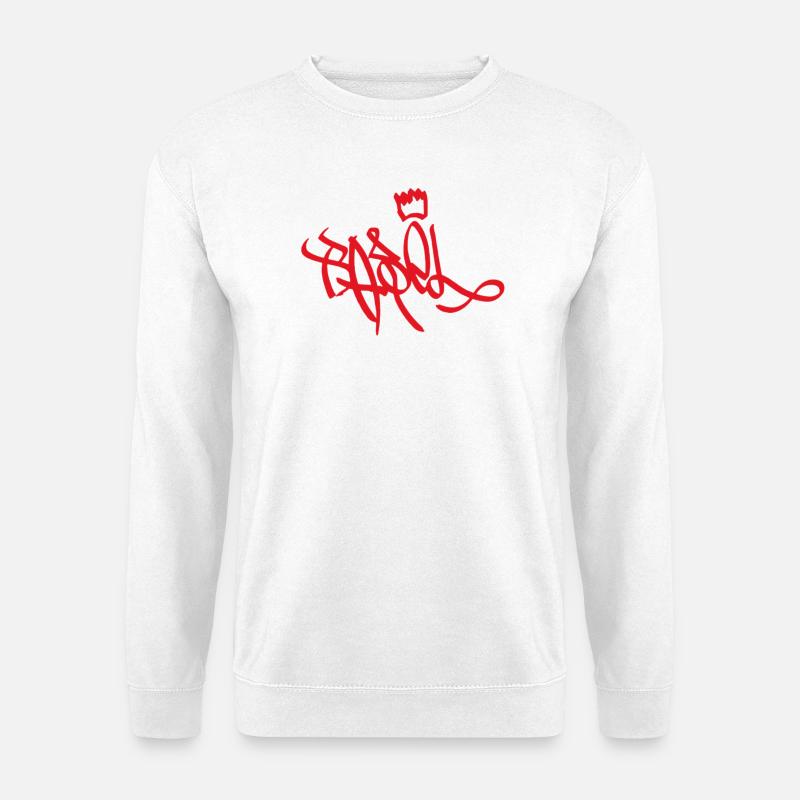Königliche Graffiti Handschrift Basel - Unisex Pullover - Weiß