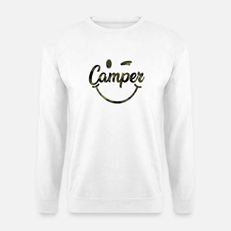 Camper Smile camouflage - Unisex Pullover - Weiß