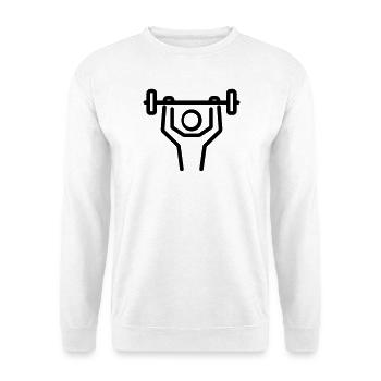 bodybuilding - Unisex Sweatshirt - white - Front