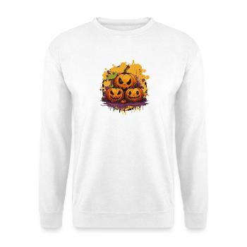 Citrouille Gang Halloween Imprimer - Sweat-shirt Unisexe - blanc - Devant