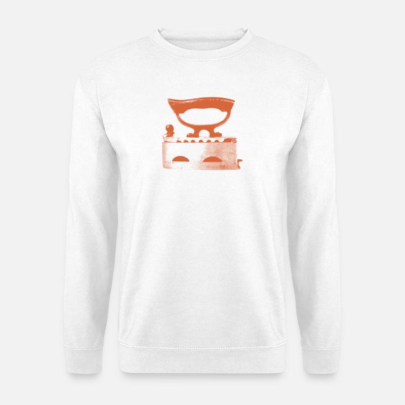 Bügeleisen antik - Unisex Pullover - Weiß