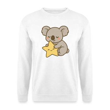 Koala Star Snuggle - Unisex Sweatshirt - white - Front