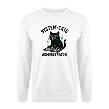 System Cats Administrator - Unisex Sweatshirt - white - Front