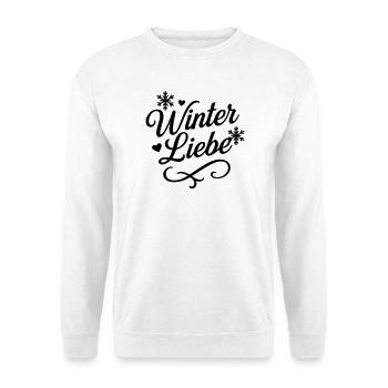 Winter Love Saying - Unisex Sweatshirt - white - Front