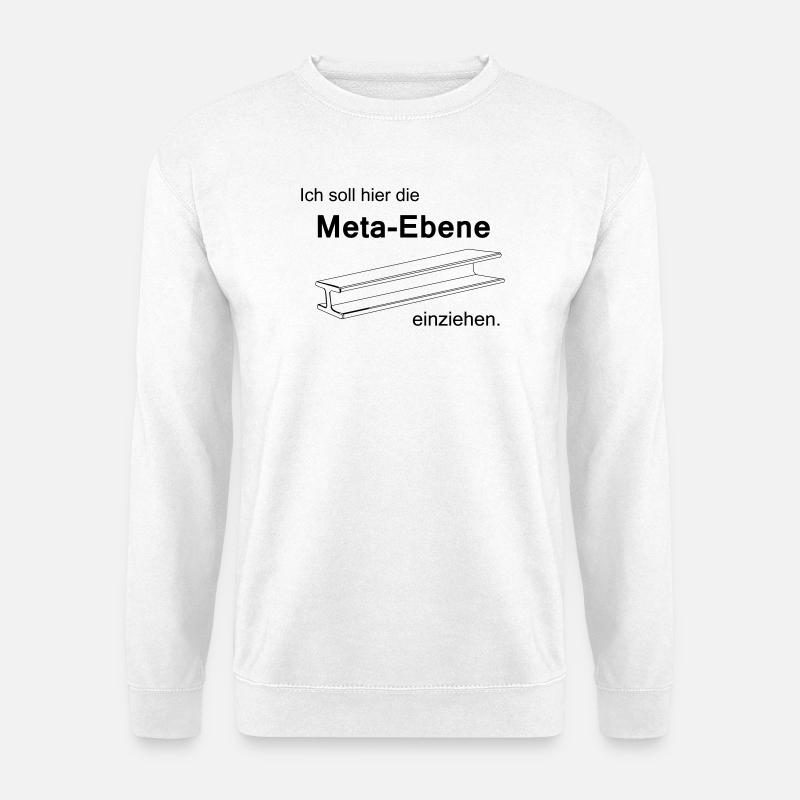 Meta-level - Unisex Sweatshirt - white