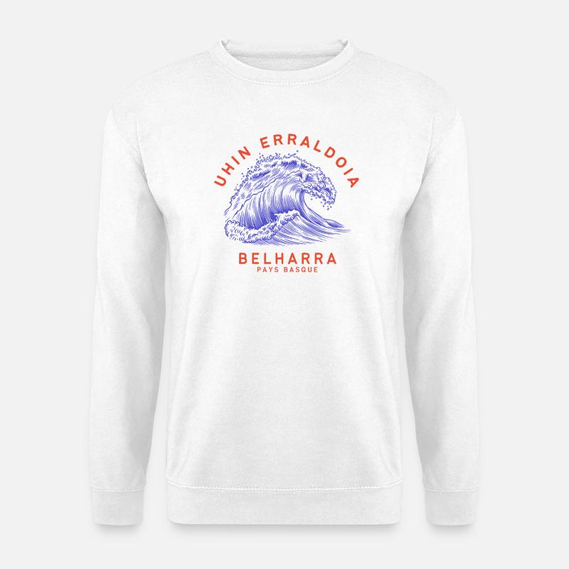 Baskische Welle - Unisex Pullover - Weiß