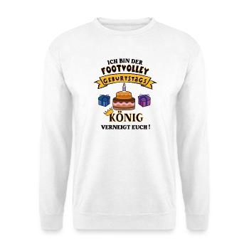 Footvolleyer Anniversaire Footvolley Joueur Joueur - Sweat-shirt Unisexe - blanc - Devant