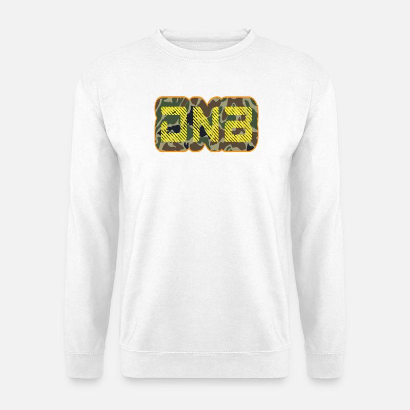 DNB Camo Glyphen Neon - Unisex Pullover - Weiß