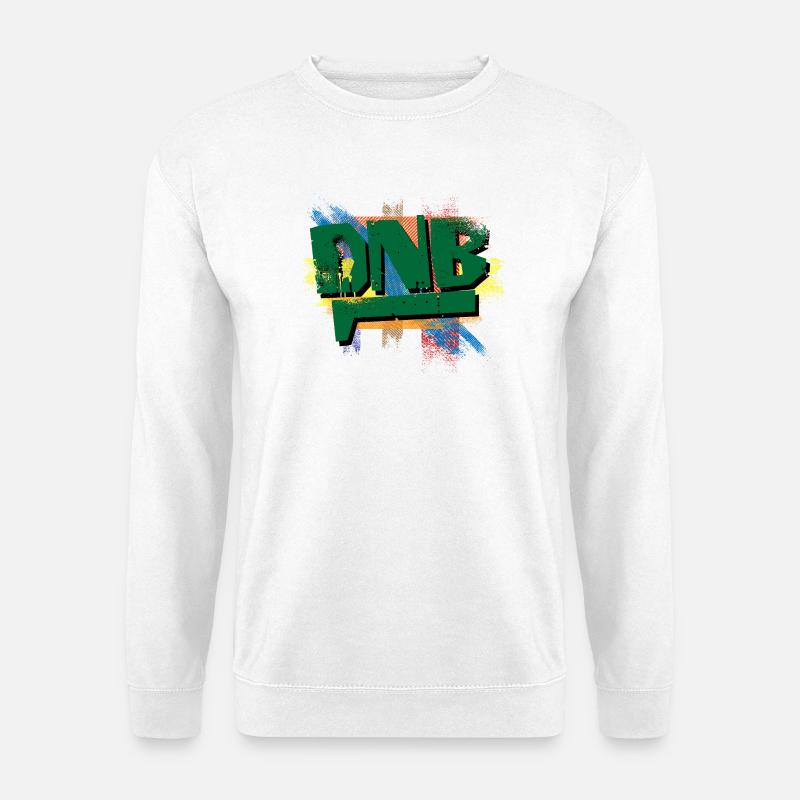 Explosion de graffitis DNB - Sweat-shirt Unisexe - blanc