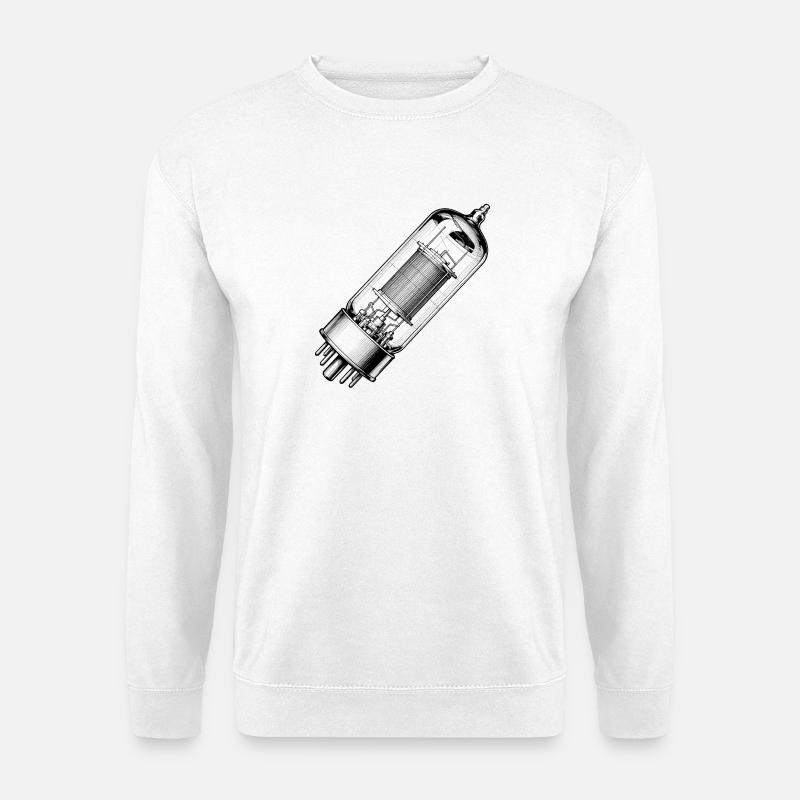 Röhre EL34-durchsichtig - Unisex Pullover - Weiß