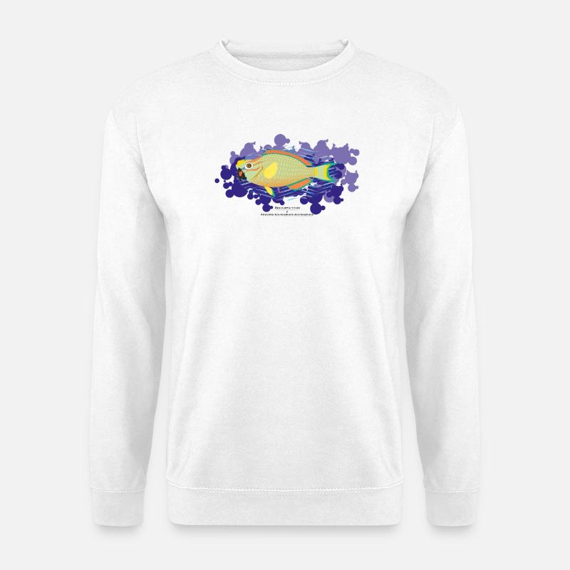 Papageienfisch / Hybride - Unisex Pullover - Weiß