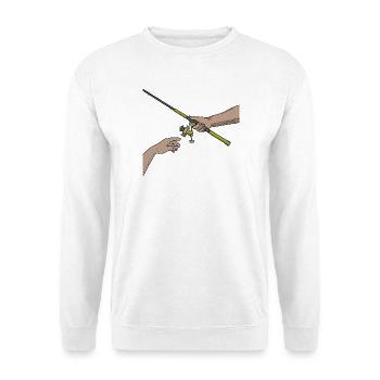 Fishing Dad Shirt – Lustiger und stolzer Fischer - Unisex Pullover - Weiß - Vorne