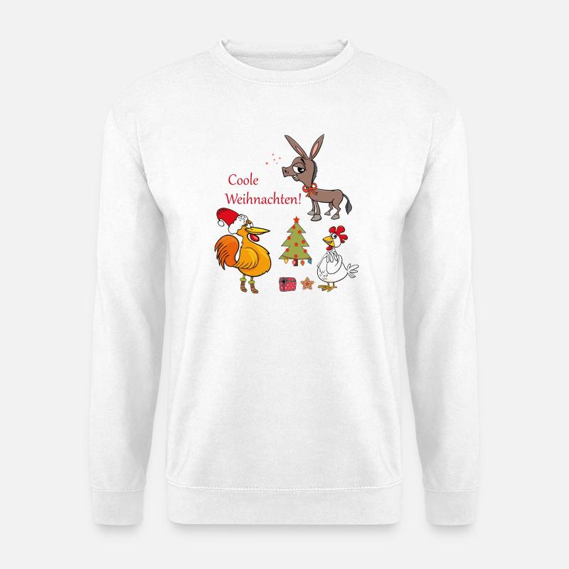 Coole Weihnachten  - Unisex Pullover - Weiß