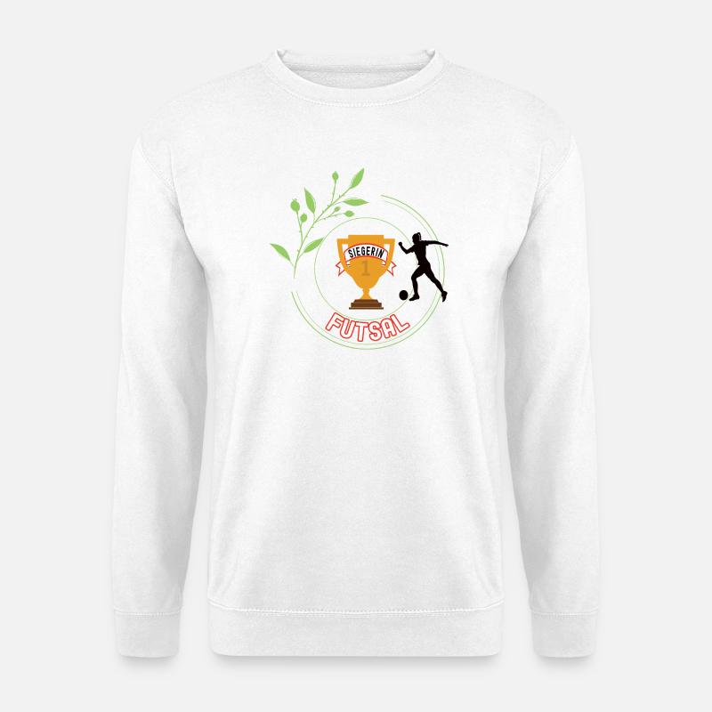 Futsal Siegerin Gewinner Turnier Meisterschaft - Unisex Pullover - Weiß