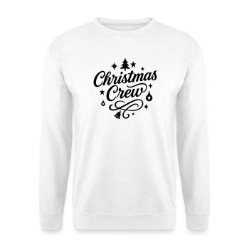 Fête de l’équipage de Noël - Sweat-shirt Unisexe - blanc - Devant