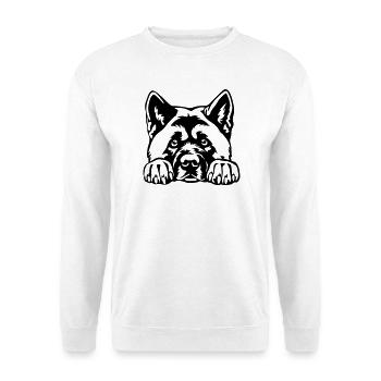 American Akita - Unisex Pullover - Weiß - Vorne