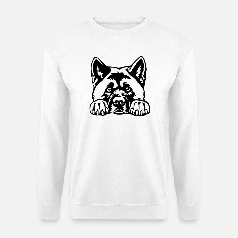 American Akita - Unisex Pullover - Weiß