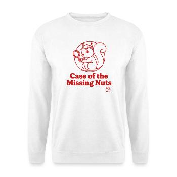 Cas de l’écureuil noix manquant - Sweat-shirt Unisexe - blanc - Devant