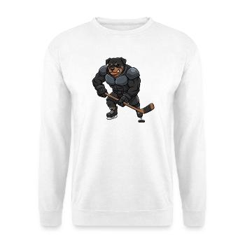 Cool Rottweiler Joueur de Hockey sur Glace Master Sport - Sweat-shirt Unisexe - blanc - Devant