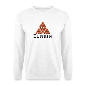 Basketball-Pyramiden-Logo - Unisex Pullover - Weiß - Vorne