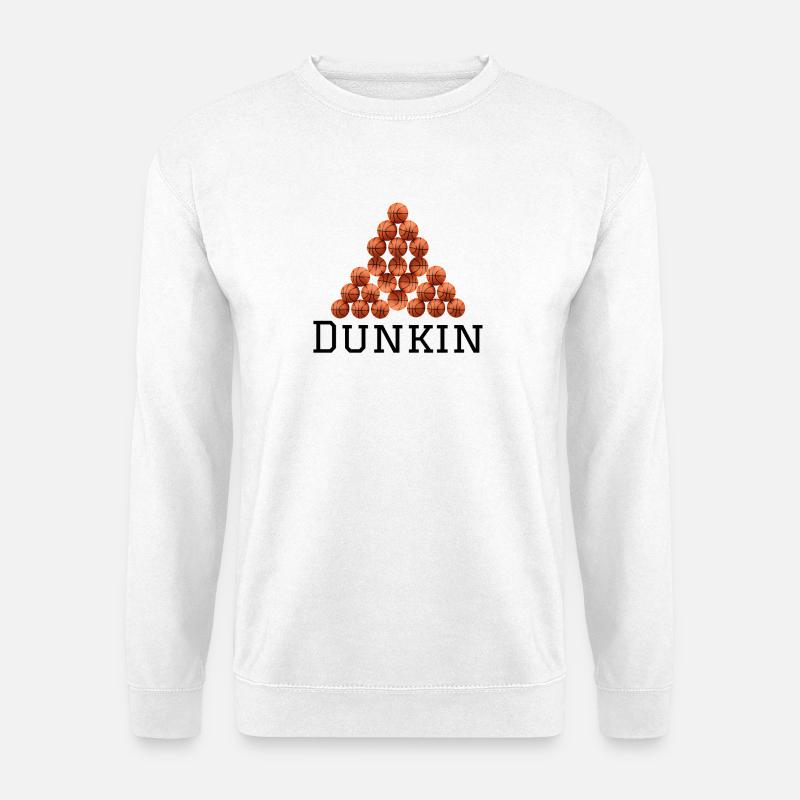 Basketball-Pyramiden-Logo - Unisex Pullover - Weiß