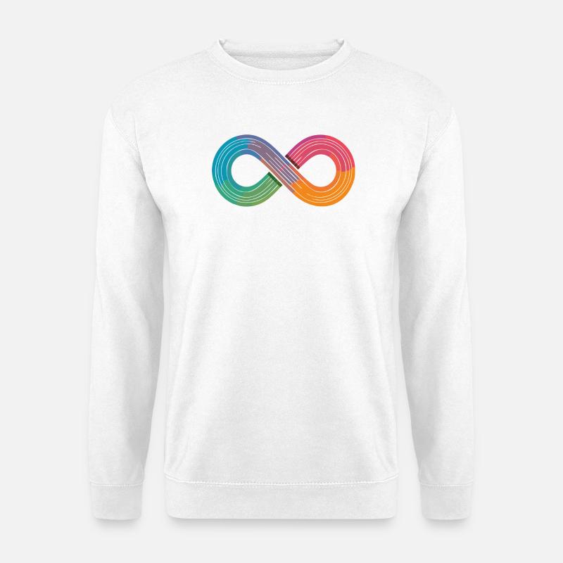 Infinite rainbow or just flow? - Unisex Sweatshirt - white