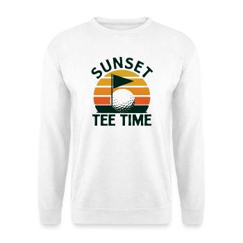 Golf Golfen Retro - Unisex Pullover - Weiß - Vorne
