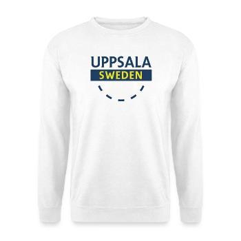 Uppsala Logotype Suède - Sweat-shirt Unisexe - blanc - Devant