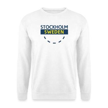 Stockholm Sweden Bold Text - Unisex Sweatshirt - white - Front