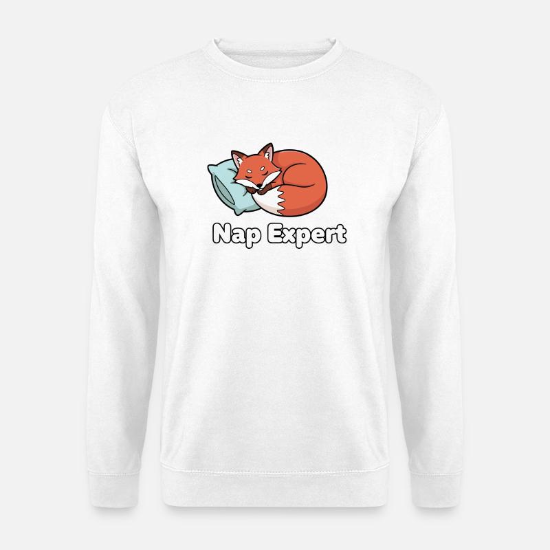 Nap-Experte Fuchs - Unisex Pullover - Weiß