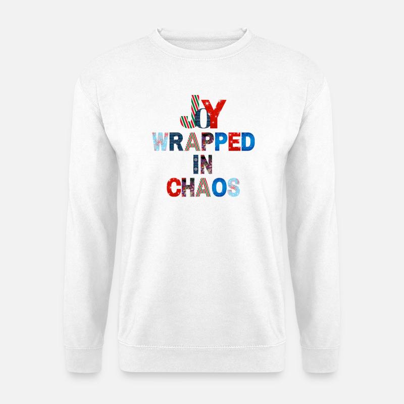Conception de la typographie de Noël - Sweat-shirt Unisexe - blanc