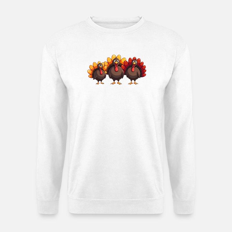 Thanksgiving Truthahn Baby - Unisex Pullover - Weiß