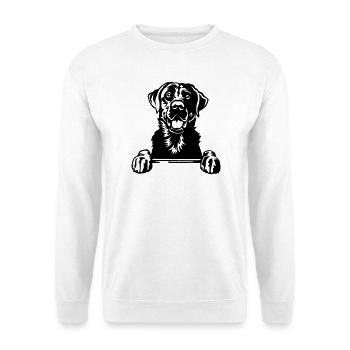 Labrador Kopf - Unisex Pullover - Weiß - Vorne