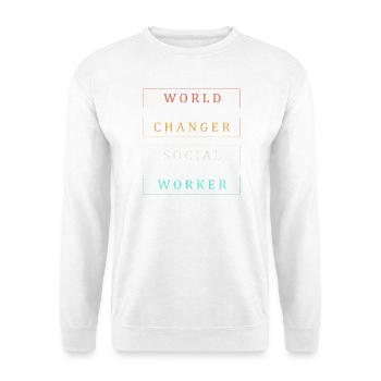 Travailleur social Pédagogue social Travailleur social - Sweat-shirt Unisexe - blanc - Devant