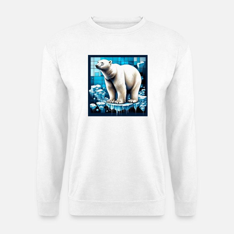 polar bear - Unisex Sweatshirt - white