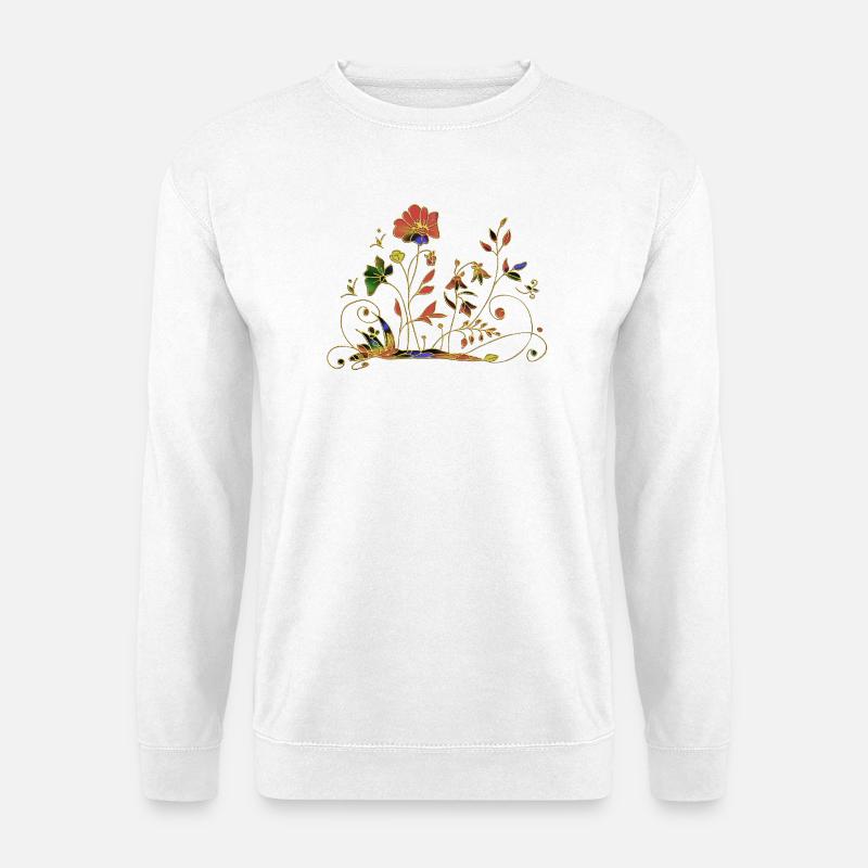 Blumen - Unisex Pullover - Weiß