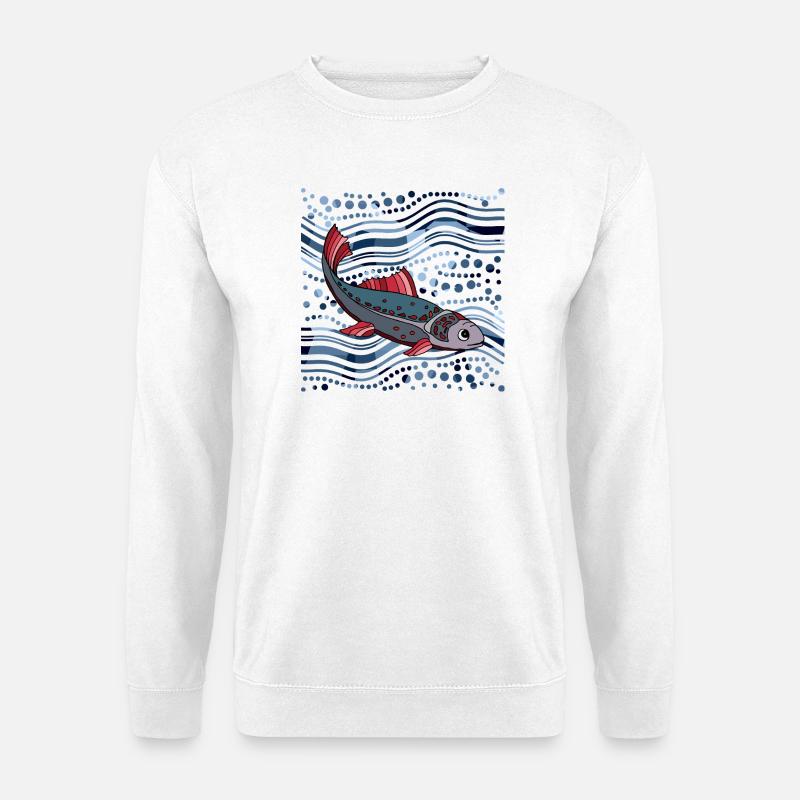 Fisch - Unisex Pullover - Weiß