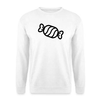 Bonbon - Sweat-shirt Unisexe - blanc - Devant