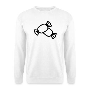 Bonbon - Sweat-shirt Unisexe - blanc - Devant