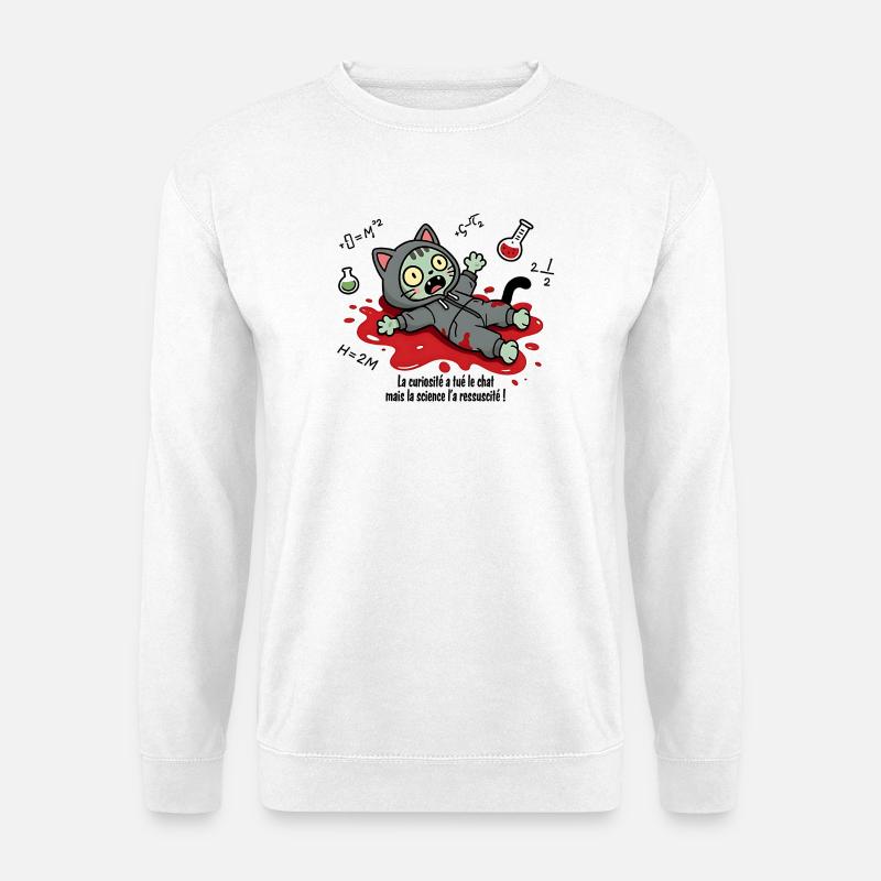 Curiosity has killed the cat, science... - Unisex Sweatshirt - white