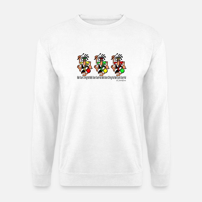 Funky Drummer - Unisex Pullover - Weiß