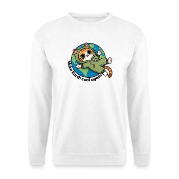 Sauver la planète terre, Make Earth cool again - Sweat-shirt Unisexe - blanc - Devant
