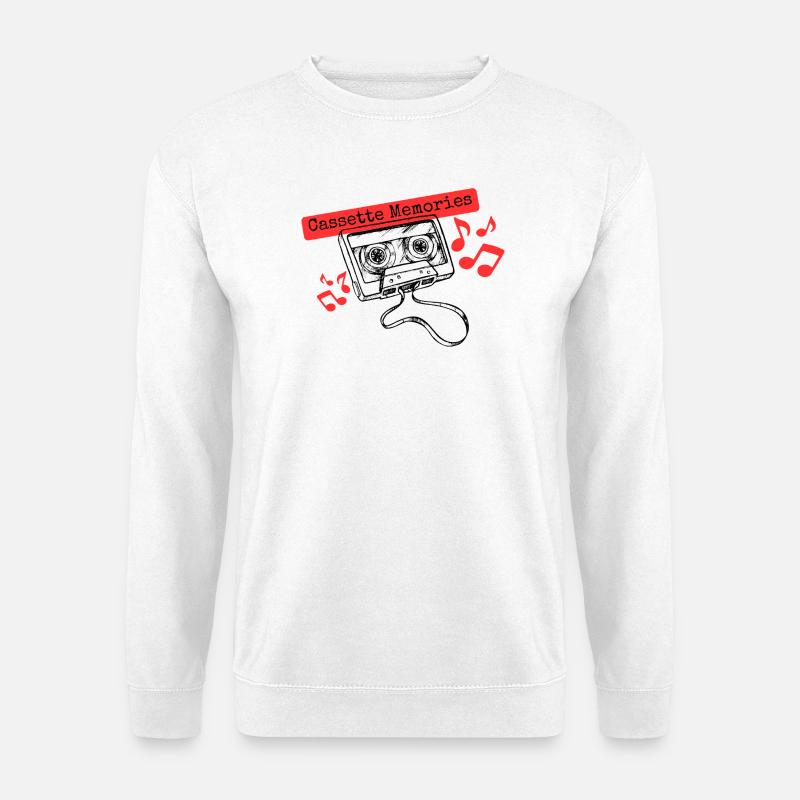 Cassette Memories - Retro Tape - Unisex Pullover - Weiß