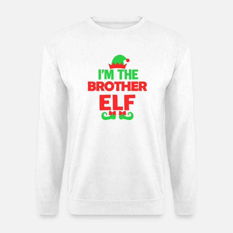 Ich bin der Bruder Elf - Unisex Pullover - Weiß