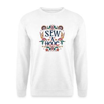 Sew-aholic - Unisex Sweatshirt - white - Front