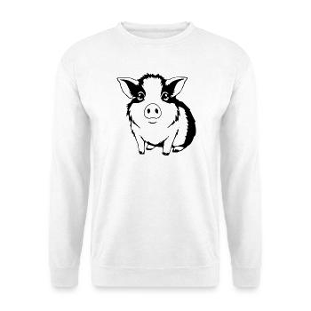 Meerschweinchen T-shirt Geschenk - Unisex Pullover - Weiß - Vorne