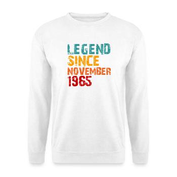 Legend 1965 Geschenke zum 60. Geburtstag für Männer Frauen 60 J - Unisex Pullover - Weiß - Vorne