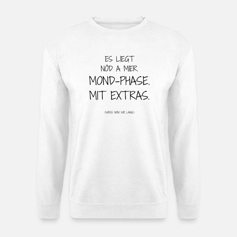Statement-Design – Ironie trifft Alltag - Unisex Pullover - Weiß