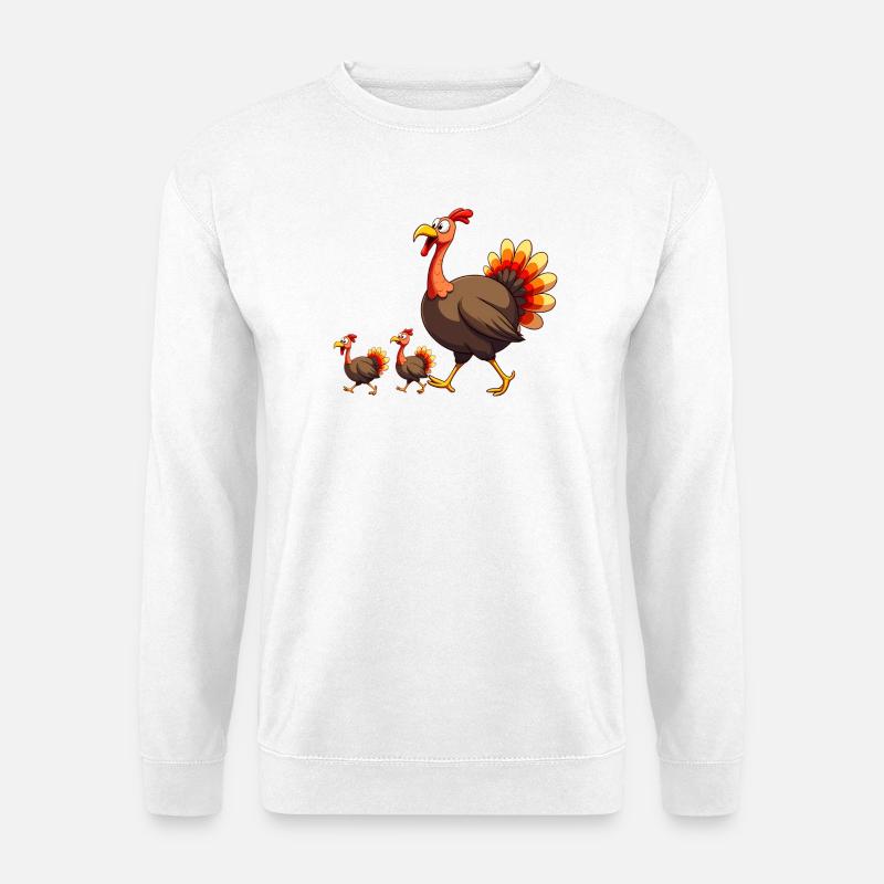 Thanksgiving Truthahn Baby - Unisex Pullover - Weiß